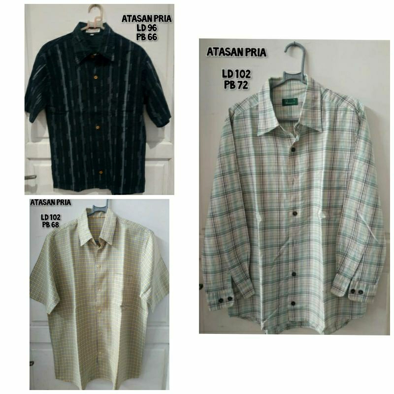 Sale / diskon / obral / baju atasan pria preloved / baju koko preloved / baju pria bekas