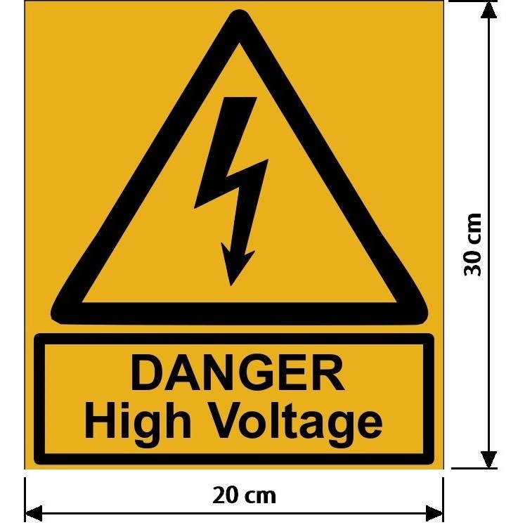 

Stiker Danger High Voltage Ukuran 20 x 30 cm