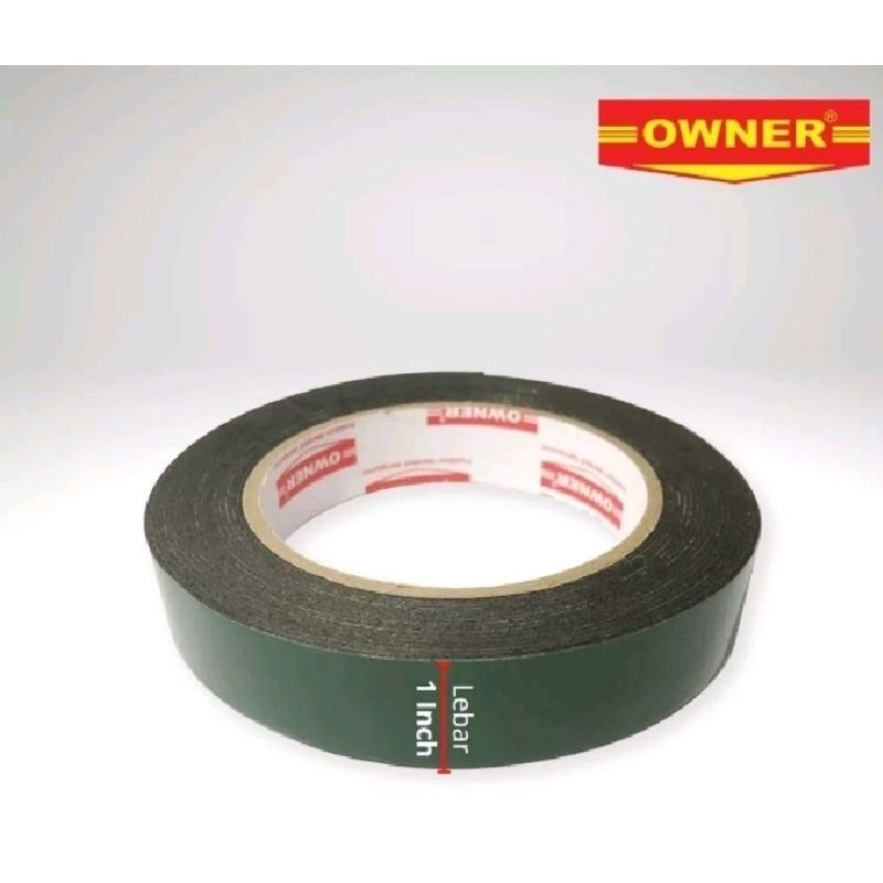 

DOUBLE TAPE FOAM HIJAU 1 INCH OWNER/24MMX5M