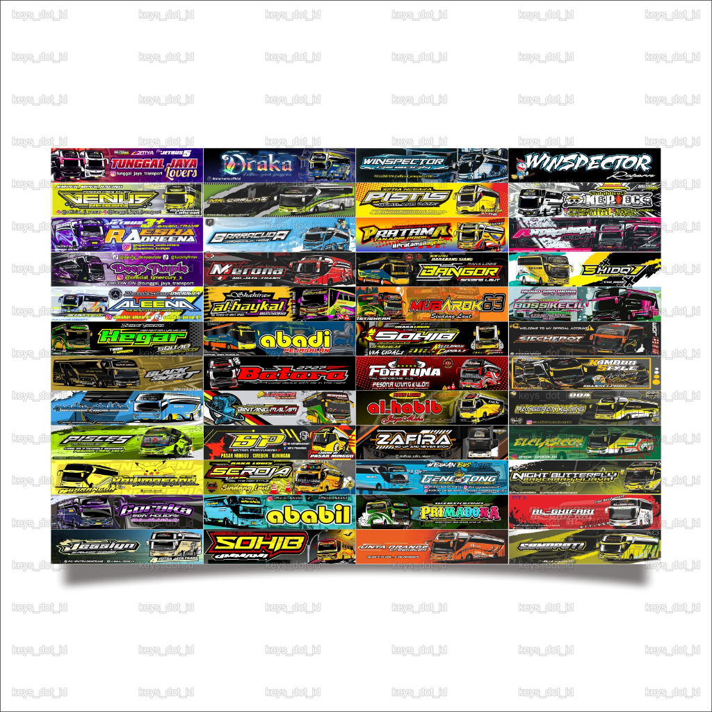 

Stiker Bus Telolet Basuri Panjang, Stiker Bus Mania, Stiker Bus telolet, Stiker Bis, Stiker Bus Viral, Tempelan Bus