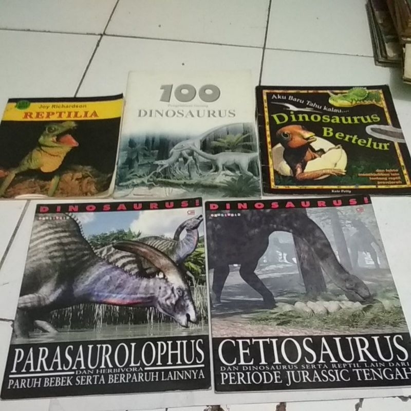 ORI 100 PENGETAHUAN TENTANG DINOSAURUS dan di DINOSAURUS BERTELUR/ PARASAUROLOPHUDS/ CETIOSAURUS