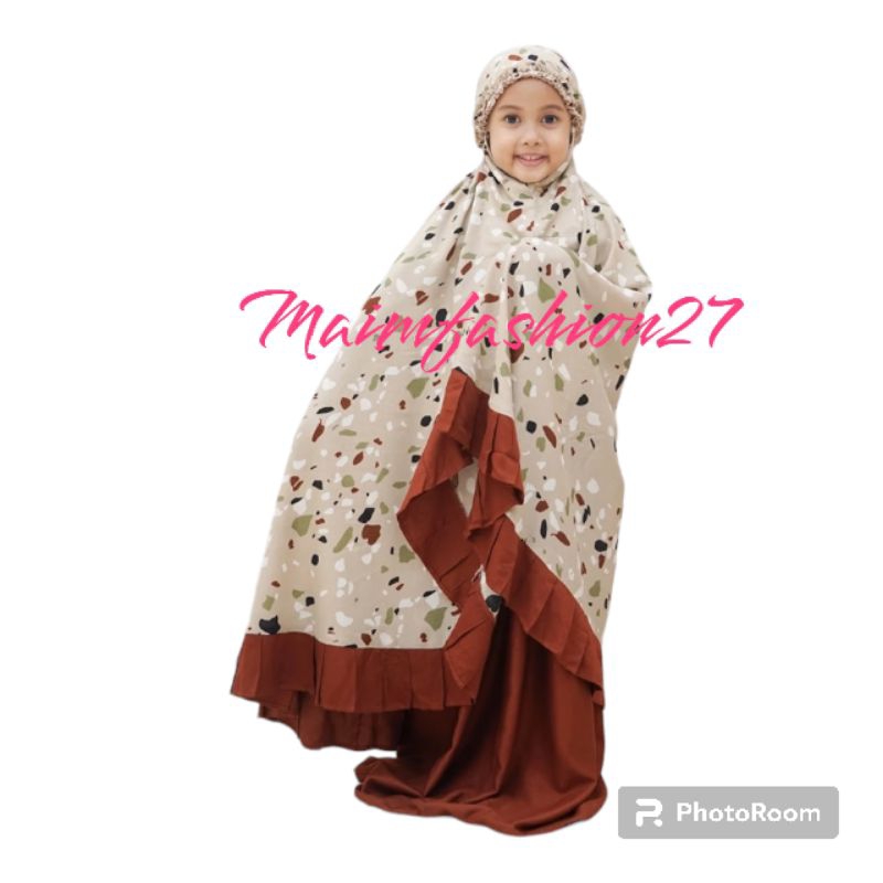 mukena anak motif / mukena anak tas ransel / mukena anak SD