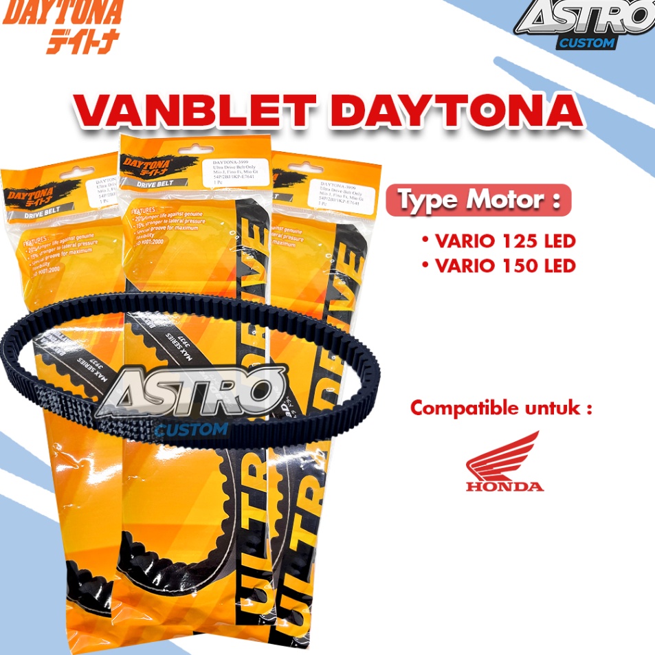 VANBELT VBelt Vario 125 Vario 15 Nmax Aerox LEXI Beat Fi ESP Scoopy fi ESP MIO Daytona Racing