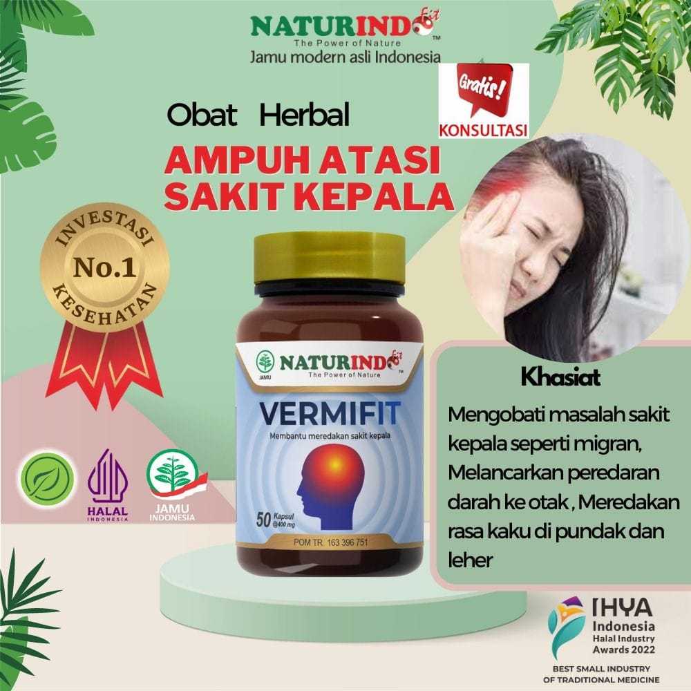 OBAT HERBAL VERTIGO PALING AMPUH HERBAL NATURINDO VERMIFIT