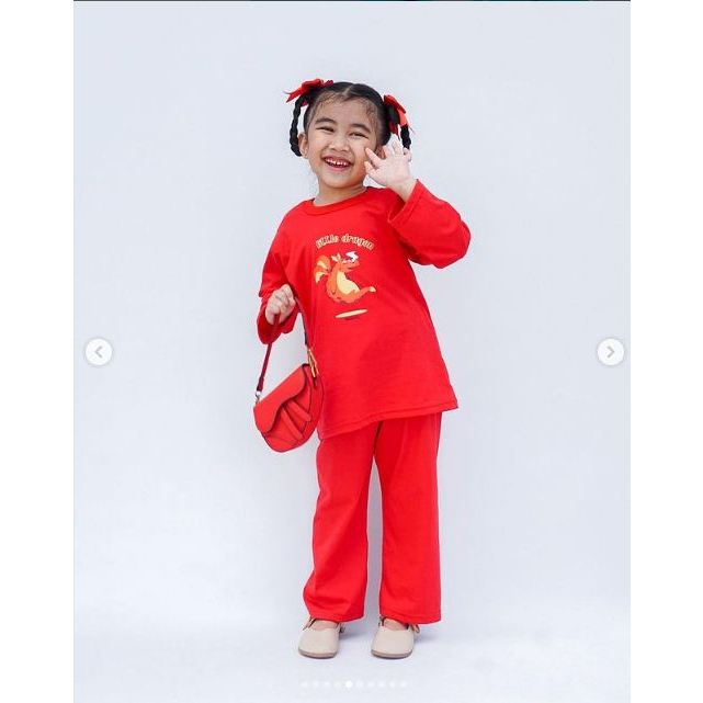 Baju IMLEK Bebepomme 6 Bulan Sampai 12 Tahun Baju Imlek anak Laki Laki Perempuan Babykatiestuff