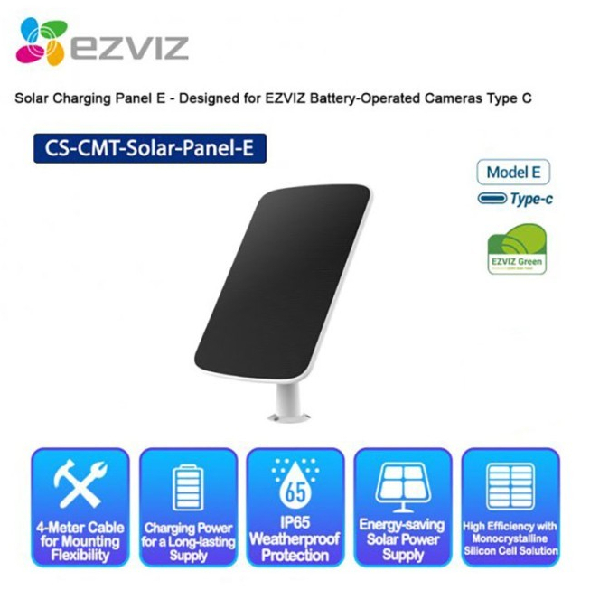 EZVIZ Panel Surya Kamera CCTV USB Type-C