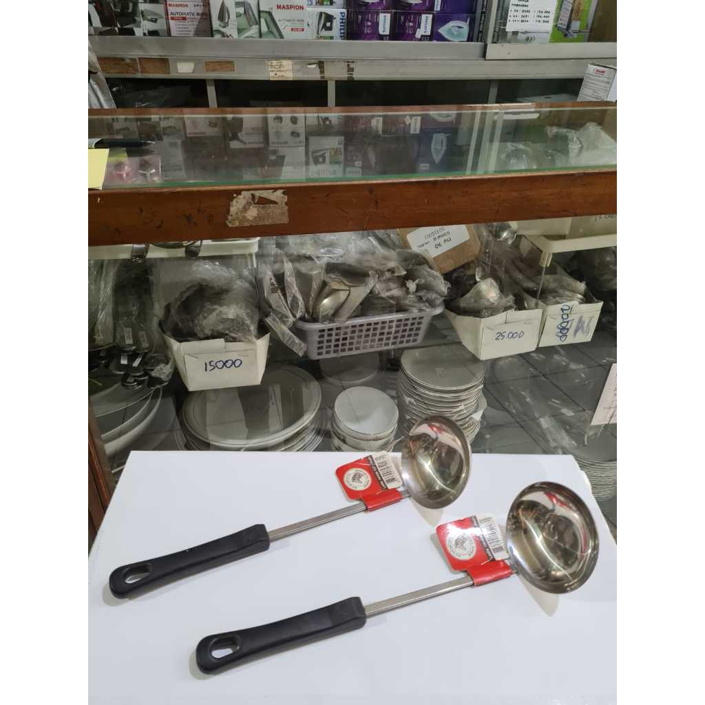 ZEBRA Chinese Ladle 3,2 Bakelite Handle ( 105207 ) / Sendok Stainless