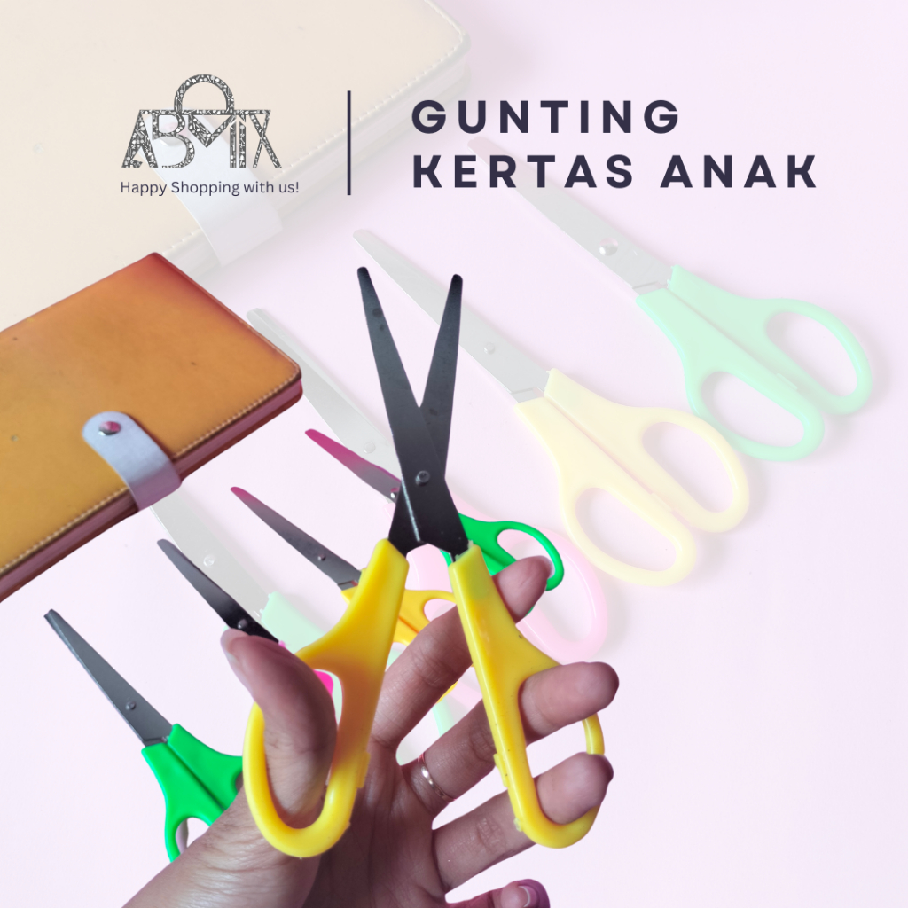 

GUNTING KERTAS SEDANG STAINLESS STEEL / GUNTING KERTAS SERBAGUNA / GUNTING ANAK / GUNTING SCISSORS MURAH