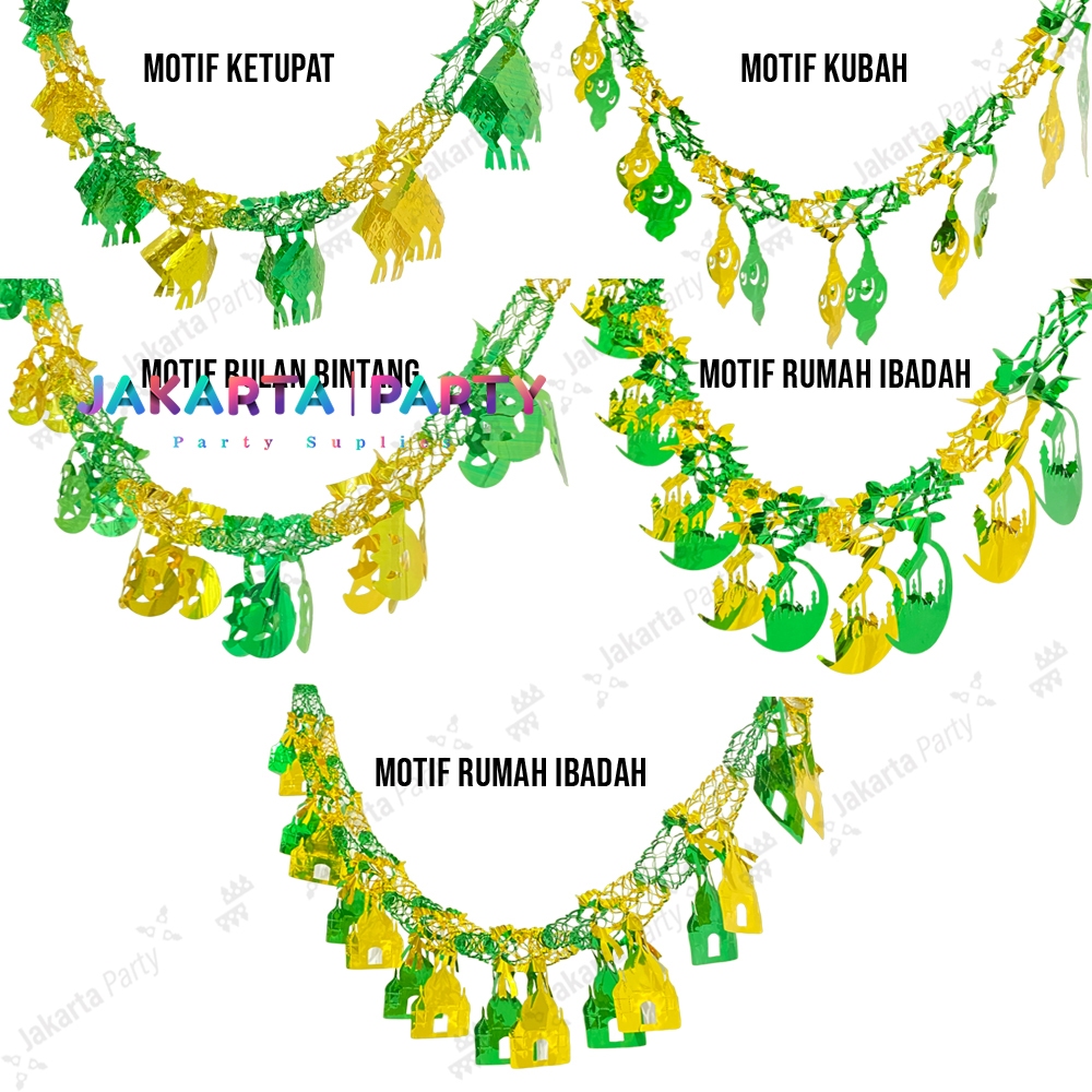 Hiasan idul fitri garland idul fitri hiasan lebaran decorasi idul fitri hiasan ramadhan ornamen idul