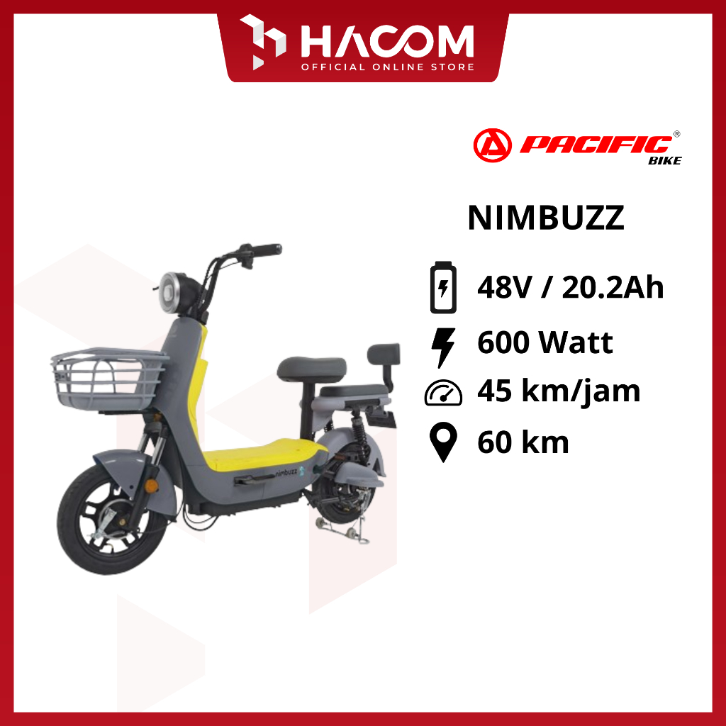 NEW Sepeda Listrik PACIFIC NIMBUZZ Garansi Resmi