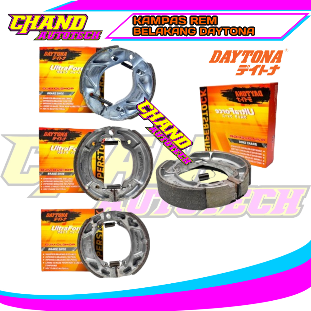 Kampas Rem Belakang DAYTONA Vario Beat Aerox Genio Mio Nouvo Jupiter Vario Karbu Kampas Rem Daytona