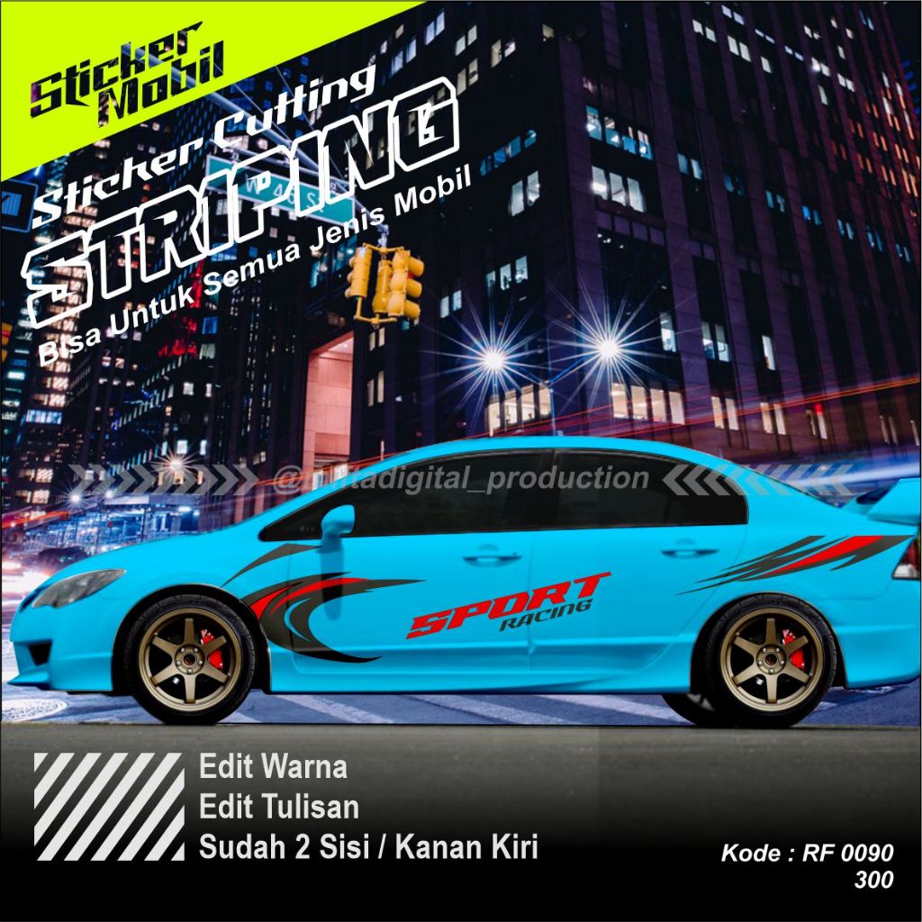 stiker sticker mobil stiker toyota vios stiker body mobil vios stiker list variasi toyota vios stike