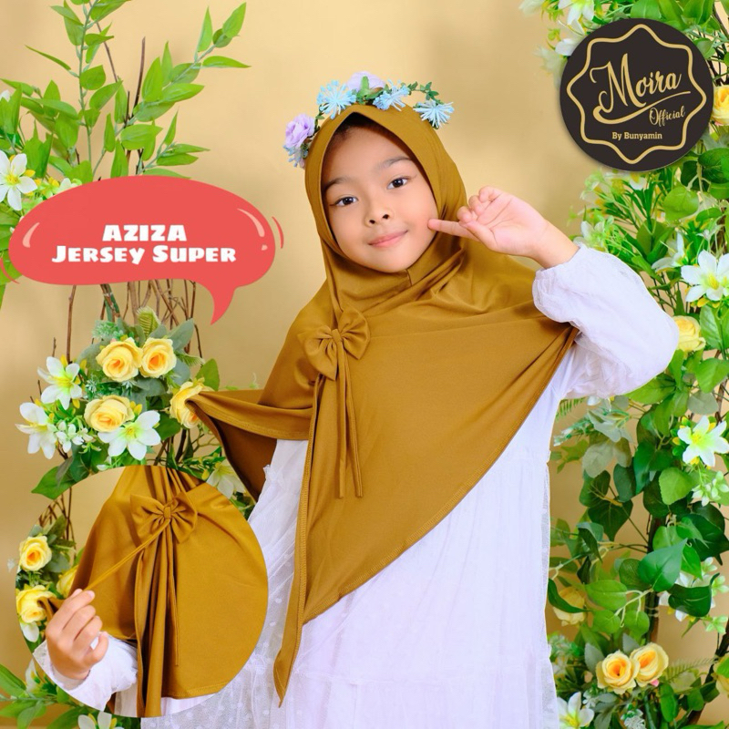 962 JILBAB ANAK MOIRA S3 BELAH JERSEY SUPER/HIJAB ANAK MOIRA ORI BY BUNYAMIN