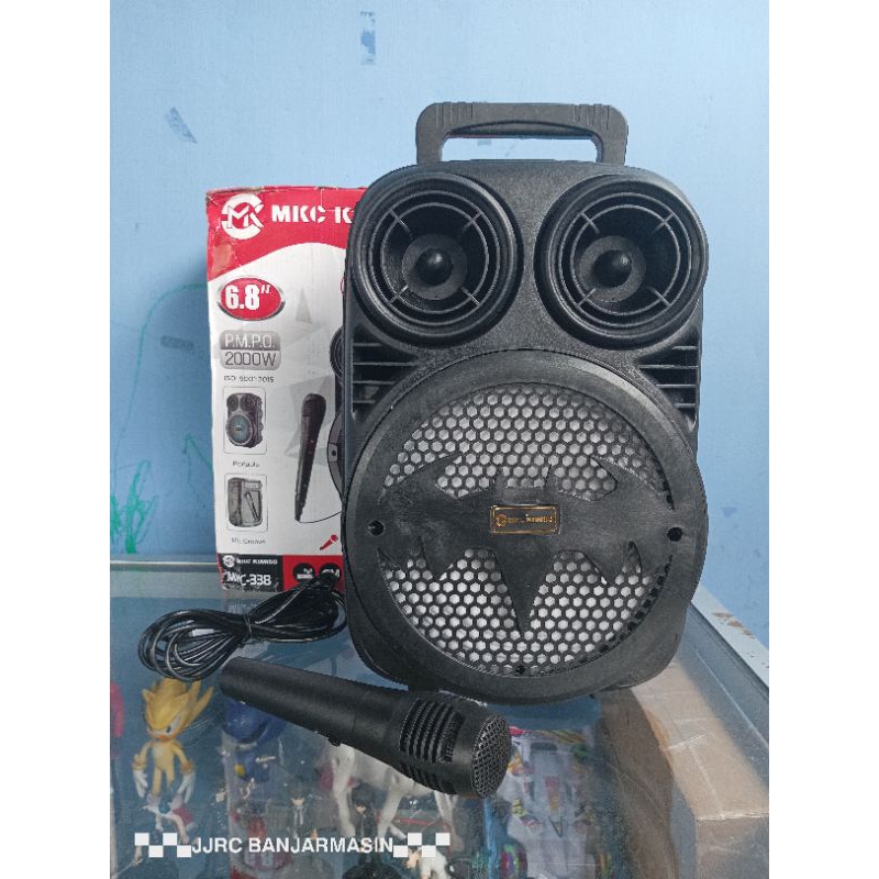Speaker Bluetooth LED KIMISO 3391 (Batman) Plus Mic.