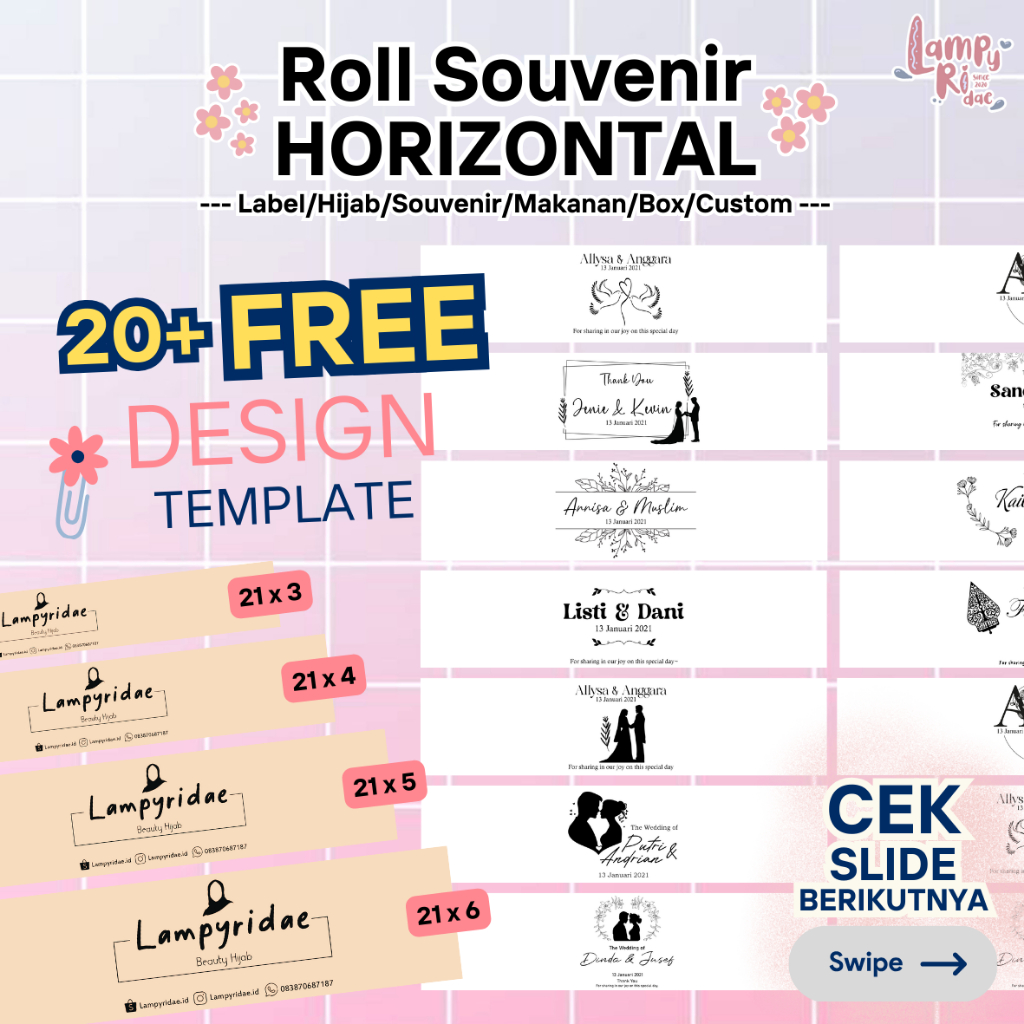 

[Ly] HORIZONTAL ROLL SOUVENIR 150 & 80 gsm /Custom Roll Termurah, Terlaris & Berkualitas