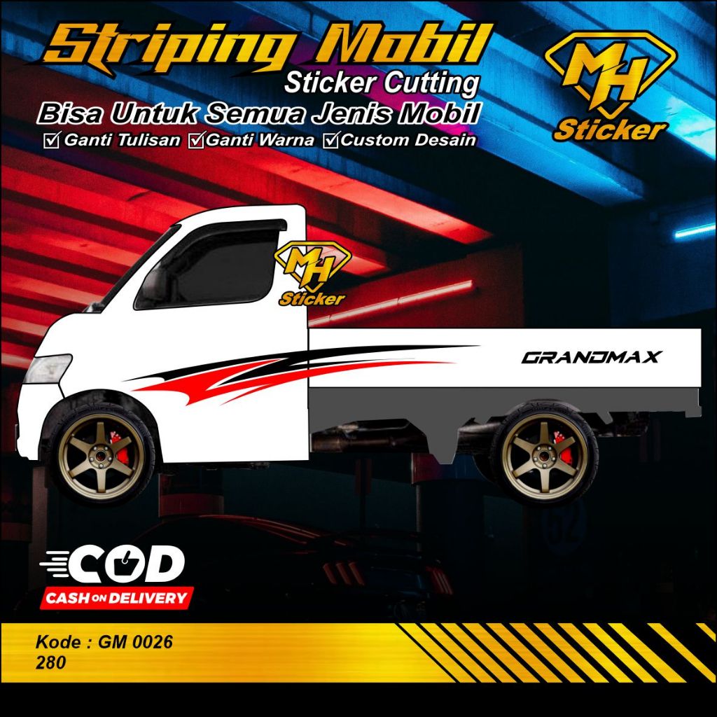 Stiker Striping Cutting Mobil Pickup keren Futura Stiker Jet Pickup Futura Suzuki Sport Stiker Varia