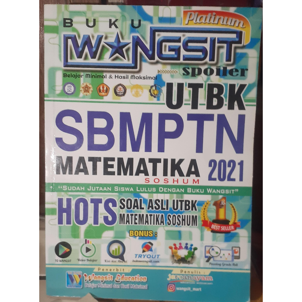 Wangsit SBMPTN Matematika 2021 (BEKAS)