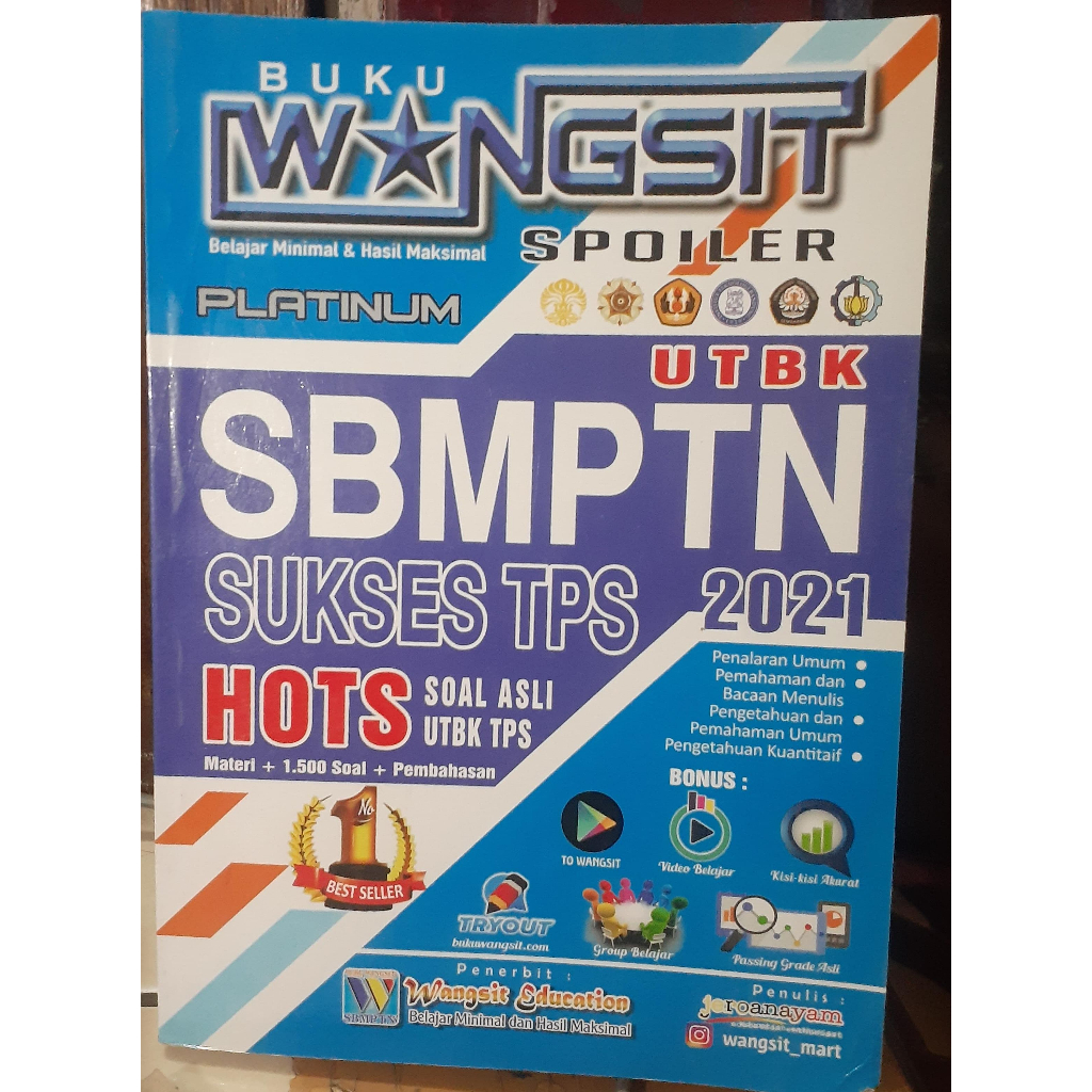 Wangsit SBMPTN Sukses TPS 2021 (BEKAS)