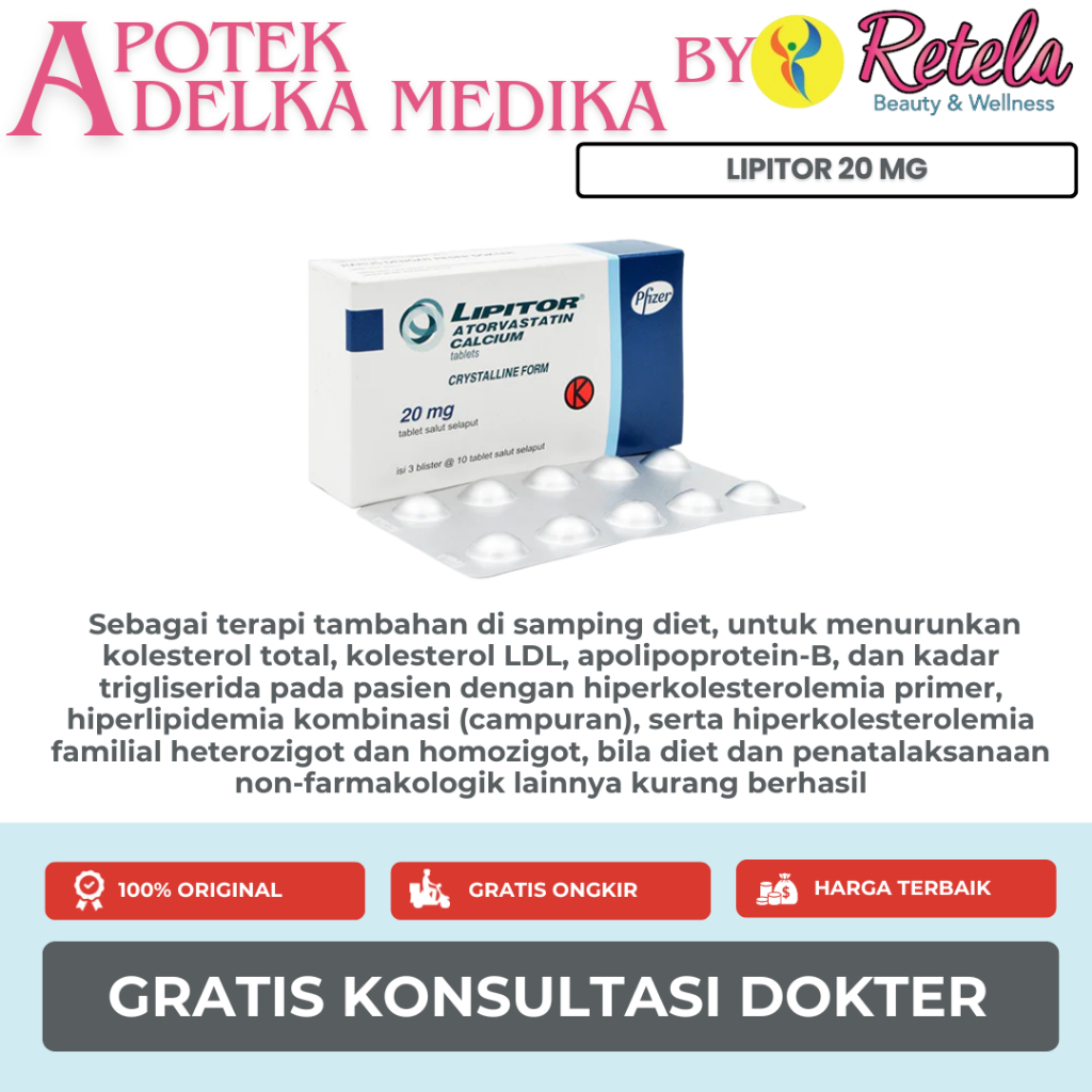 Lipitor 20 mg 10 Tablet
