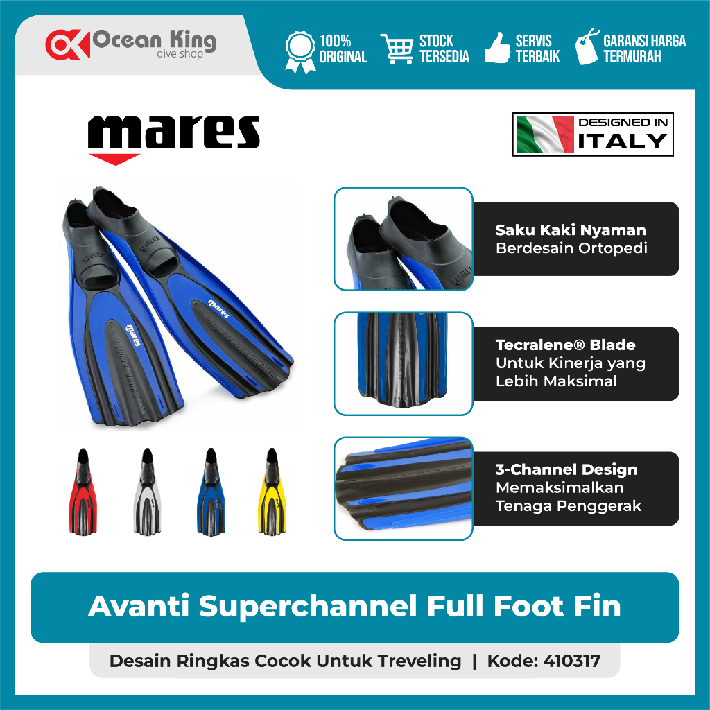 Fin Mares FF Avanti Superchannel - Diving Fins