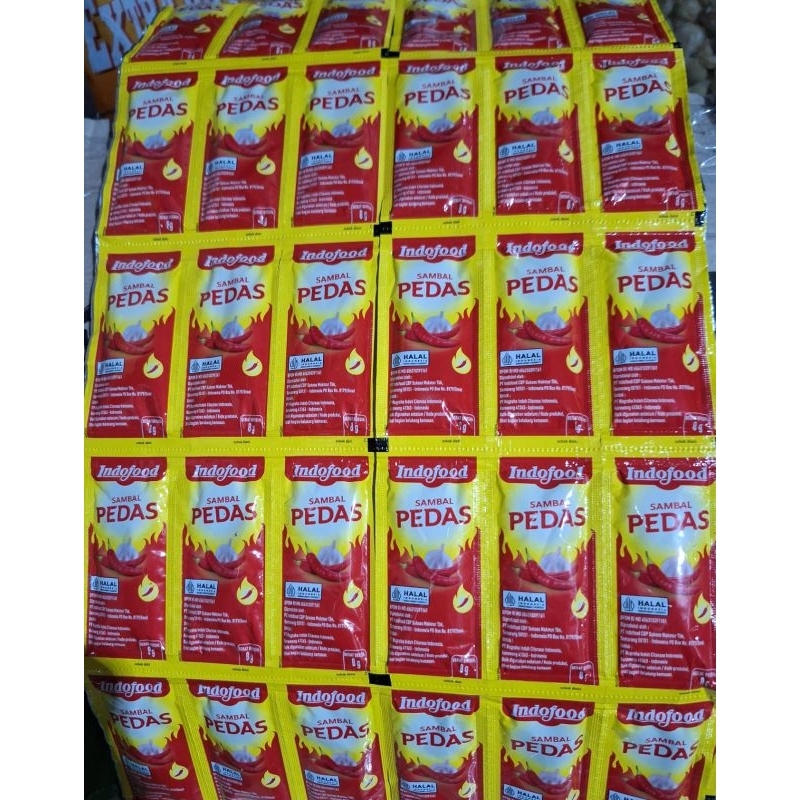 

Saos indofood pedas rentengan