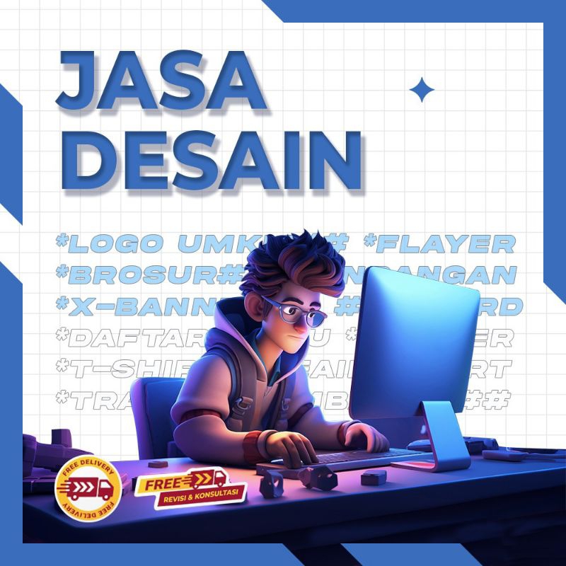 JASA DESAIN GRAFIS | DESAIN BANNER | DESAIN BROSUR | DESAIN LOGO | DESAIN KAOS | STIKER | LABEL