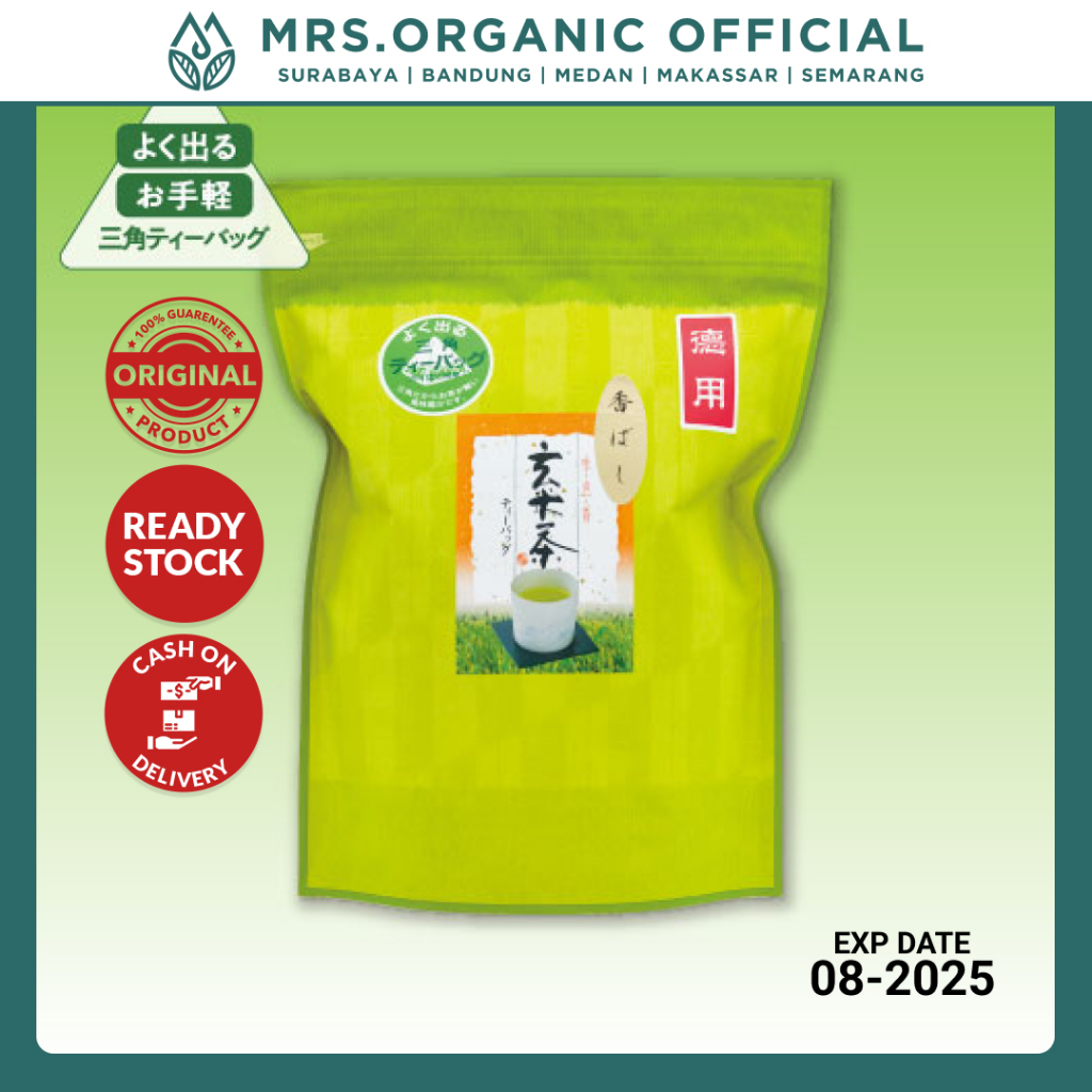 

Marumatsu Genmaicha Tea Bag 20 Bags - Teh Hijau Celup Jepang