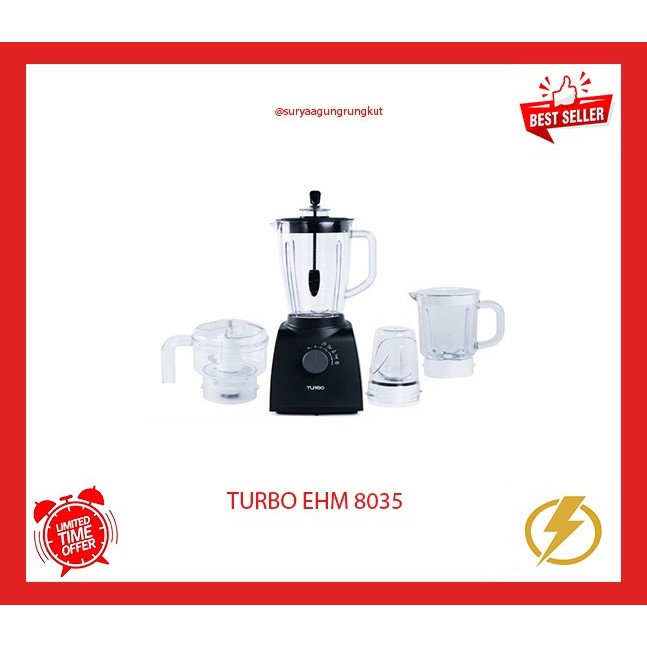 BLENDER TURBO PLASTIK 4 IN 1 - EHM 8035