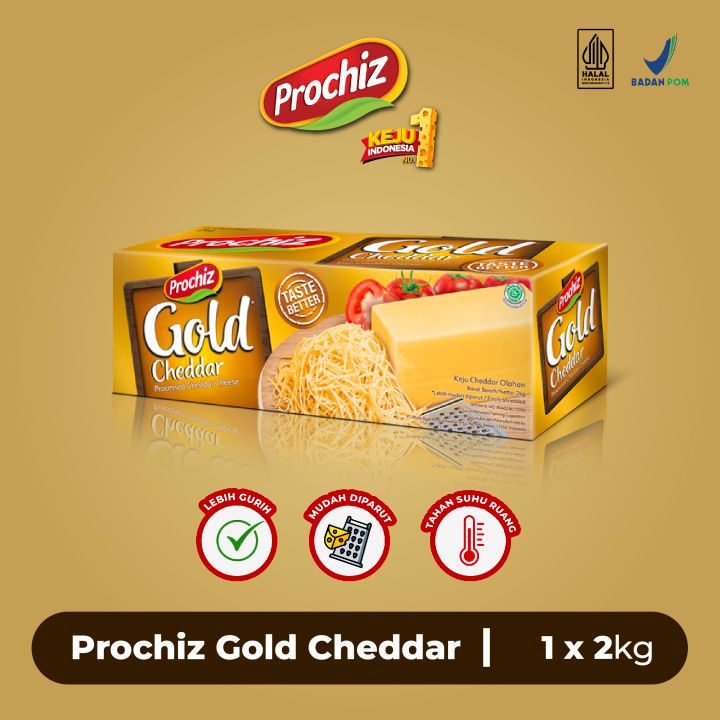 

Prochiz Gold Keju Cheddar 2 Kg