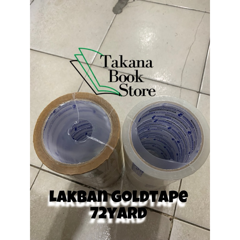 

Lakban Goldtape 72yard / OPP 48MM bening dan coklat