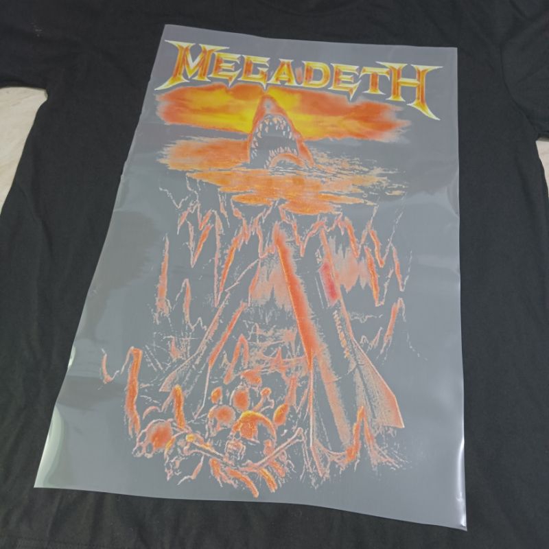 SABLON DTF BAND MEGADETH SABLON RASTER DTF