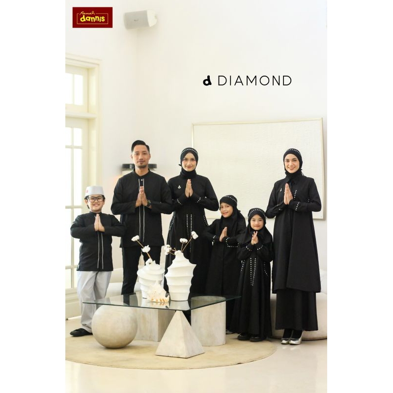 ❤️DANNIS ONLINE SURABAYA❤️ D Diamond Sarimbit Dannis Terbaru Gamis Dewasa Dress Katun Pakaian Peremp