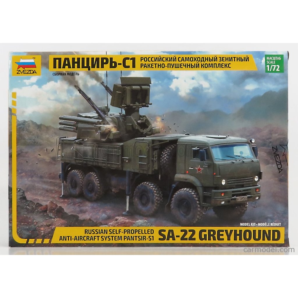 Truk Pantsir-S1 (SA 22 Greyhound) Skala 1:72 Zvezda