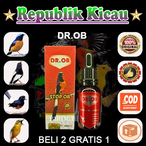 DR.OB Vitamin Burung ✧ Murai Batu Mengatasi Over Birahi, Ngelowo, Cabul, Ngeruji, Penurun Emosi