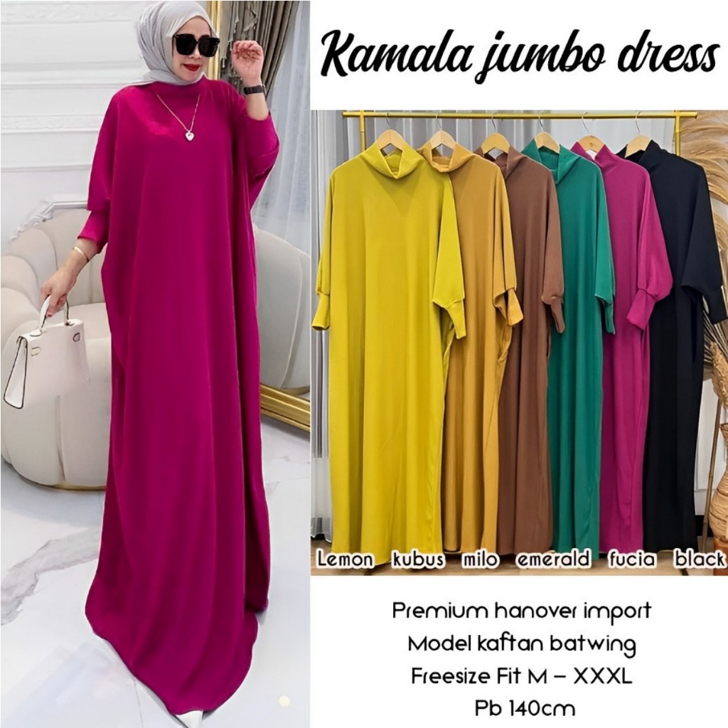 Gamis Kaftan Knit Batwing / Over Size Kaftan Dress Model Kalong / Arabian Jumbo Maxi Kaftan