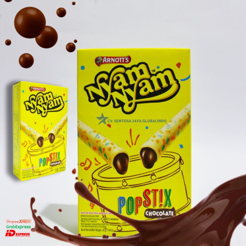 

Nyam-Nyam Pop Stix Chocolate 48gr | Arnott's