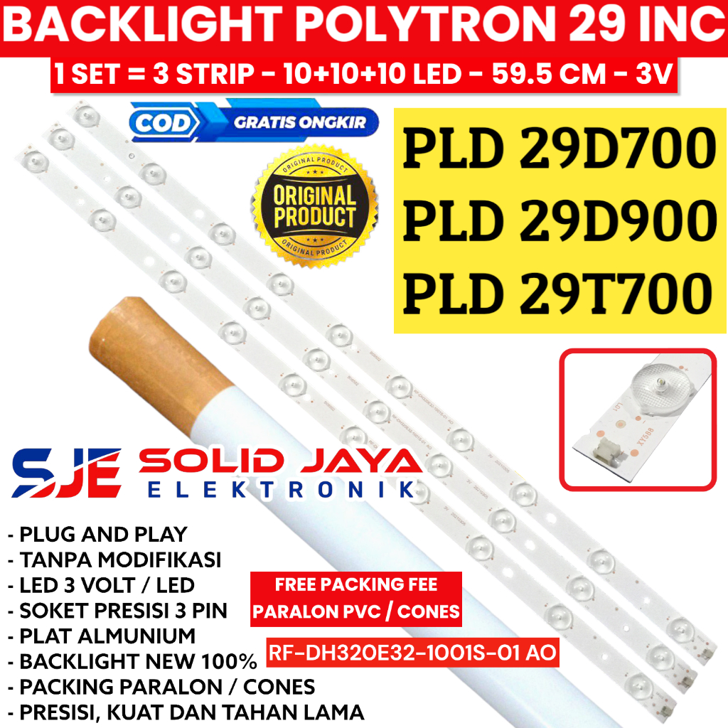 BACKLIGHT TV LED POLYTRON 29 INC PLD 29D700 29D900 29T700 PLD-29D700 PLD-29D900 PLD-29T700 LAMPU BL 