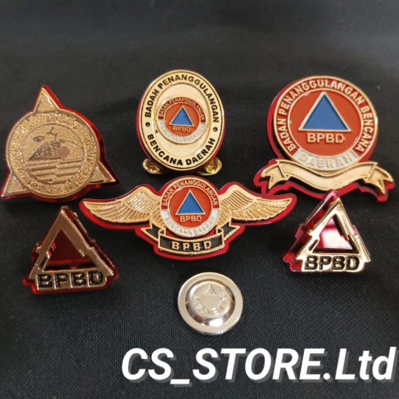 set pin BPBD || Pin emblem BPBD,Pin wing BPBD,Pin roda BPBD,Pin oval BPBD,Pin monogram BPBD PREMIUM