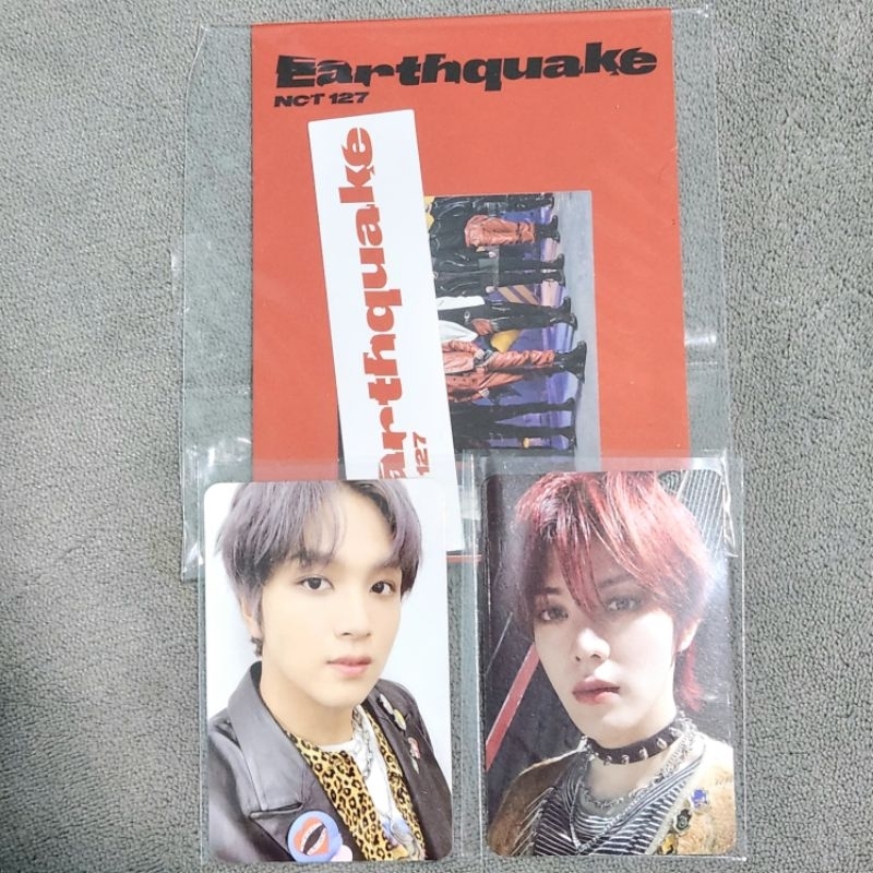 Haechan / Yuta Photocard / Sticker Group Official from - NCT 127 MD Photo + Sticker Luggage Earthqua