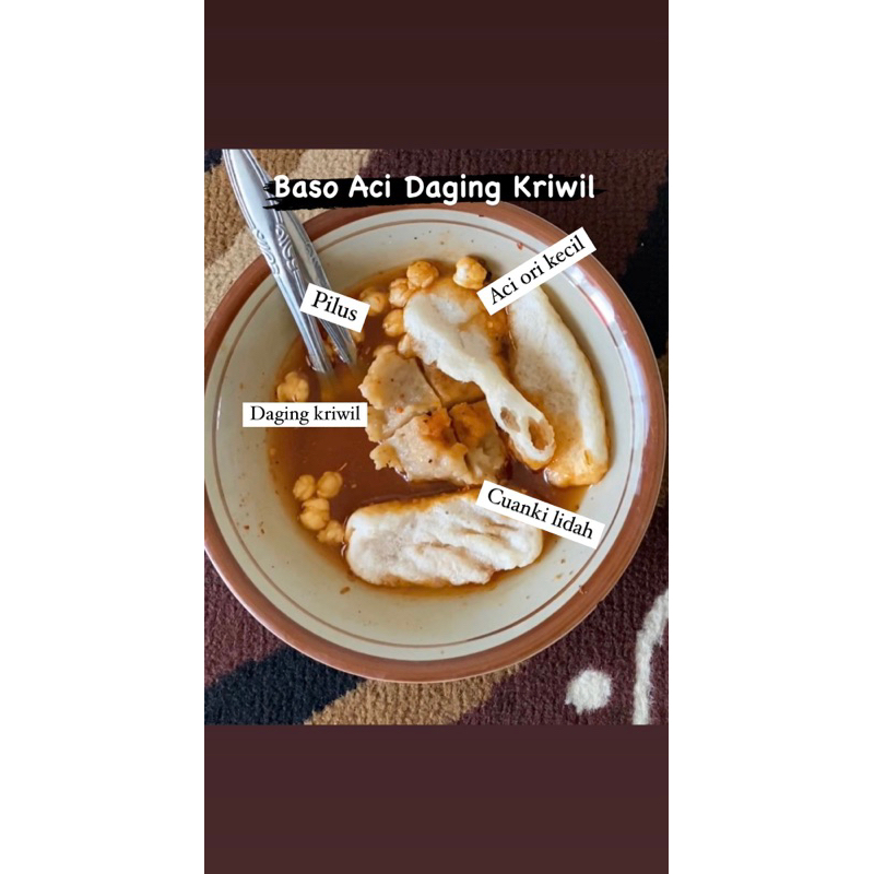 

bakso aci daging kriwil