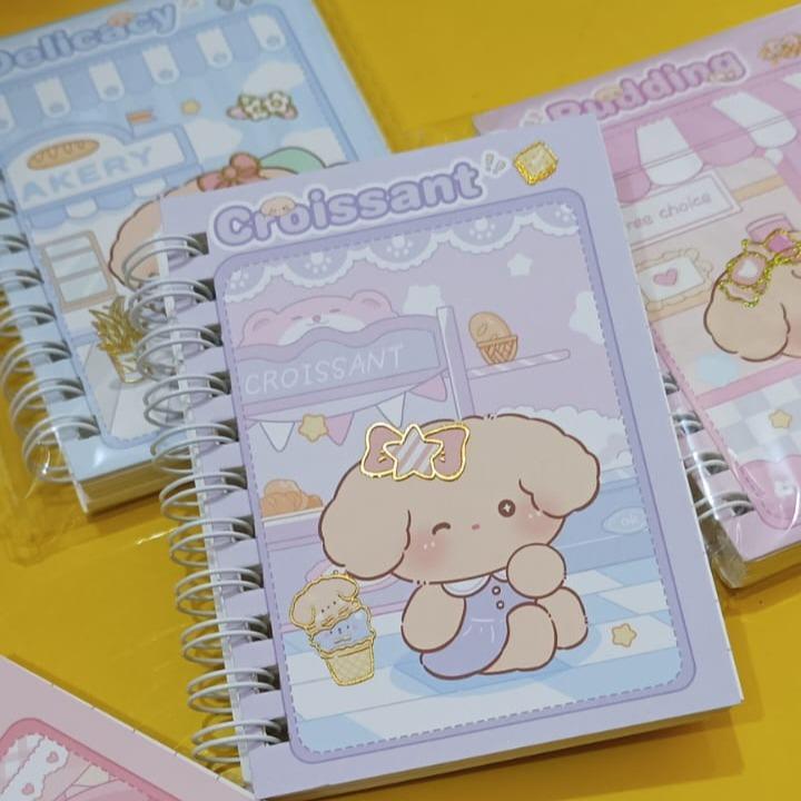 

Buku / Notebook Mini Ring A7 Motif Notebook Mini A7 Buku Kecil Catatan Scrapbook Mini Buku Notes Kecil Alat Tulis Sekolah 80 Lembar