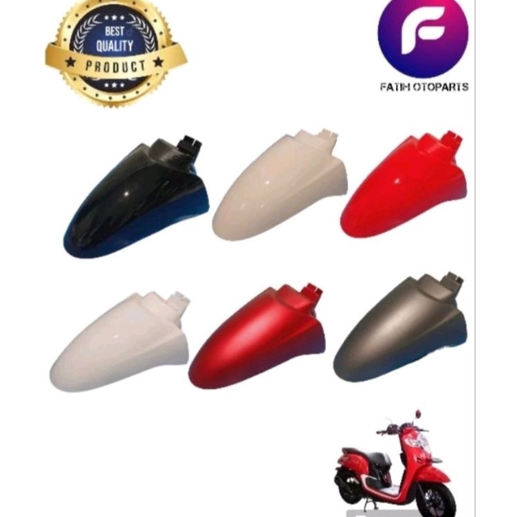 WpC spakbor depan scoopy esp new k93 ring 12 217 218 219 22 hitam kilap putih grey doff merah dop me
