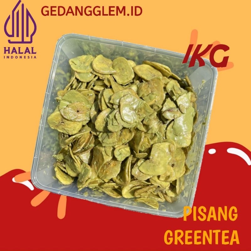 

1KG KRIPIK PISANG GREENTEA MELTED LUMER