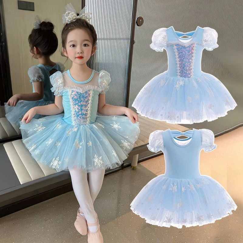 KB016 DRESS PRINCESS ELSA FROZEN GIRL ANAK PEREMPUAN KOSTUM BIRTHDAY COSPLAY GOWN