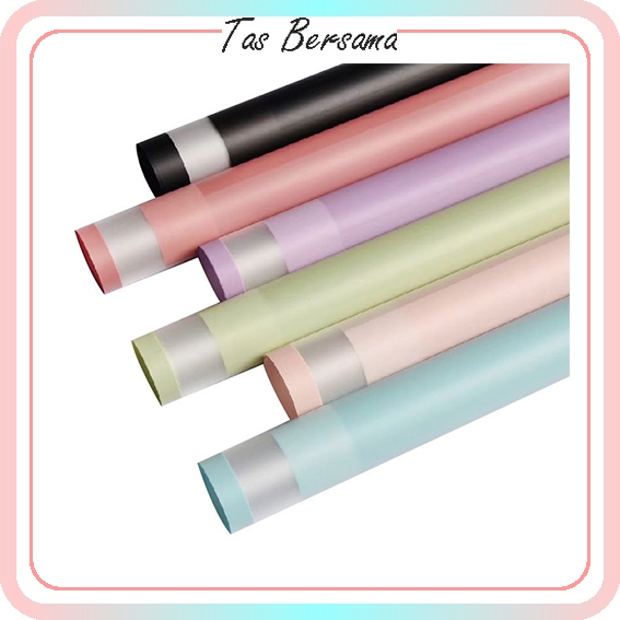 

Kertas Bunga Buket List Transparan Warna Pastel Flower Wrapping Paper Cellophane KB6110