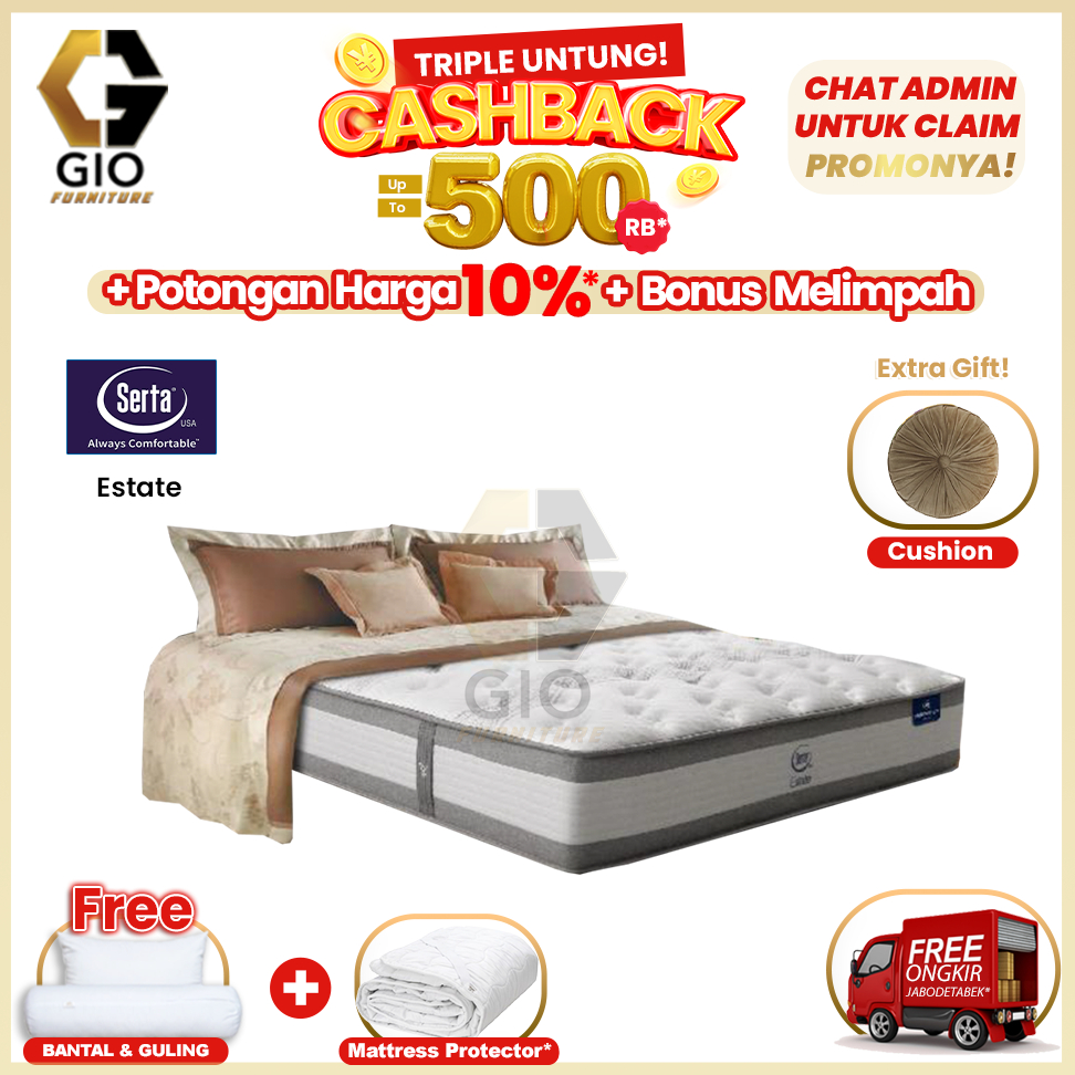Kasur Serta Estate / Serta Springbed Estate (Hanya Kasur)