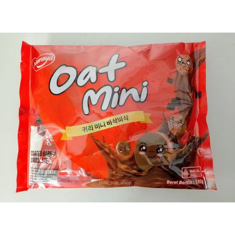 

NARAYA OAT MINI DARK CHOCOLATE 180GR