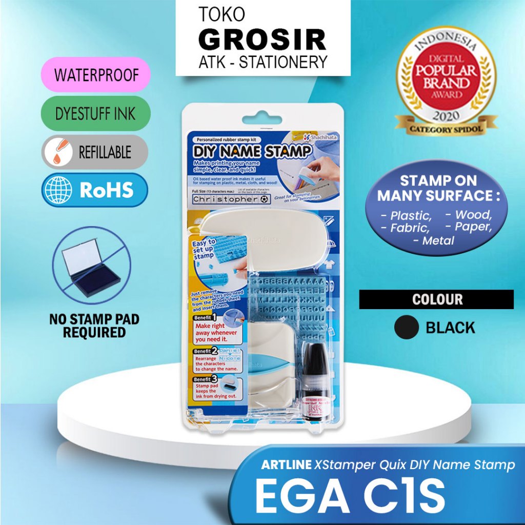 

ARTLINE XStamper DIY Name Stamp / Stempel Custom EGA-C1S