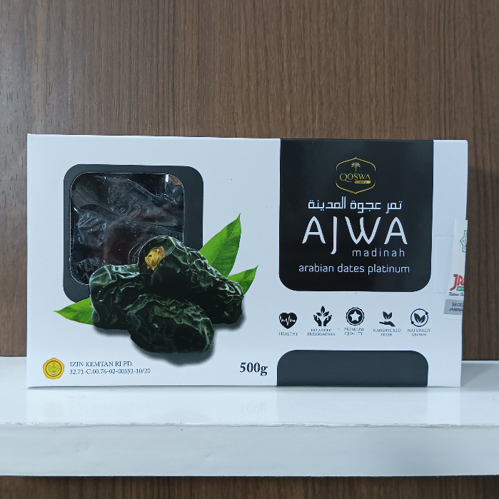 

Kurma Ajwa Organic Medina Madinah Ajawat Premium 500 Gram