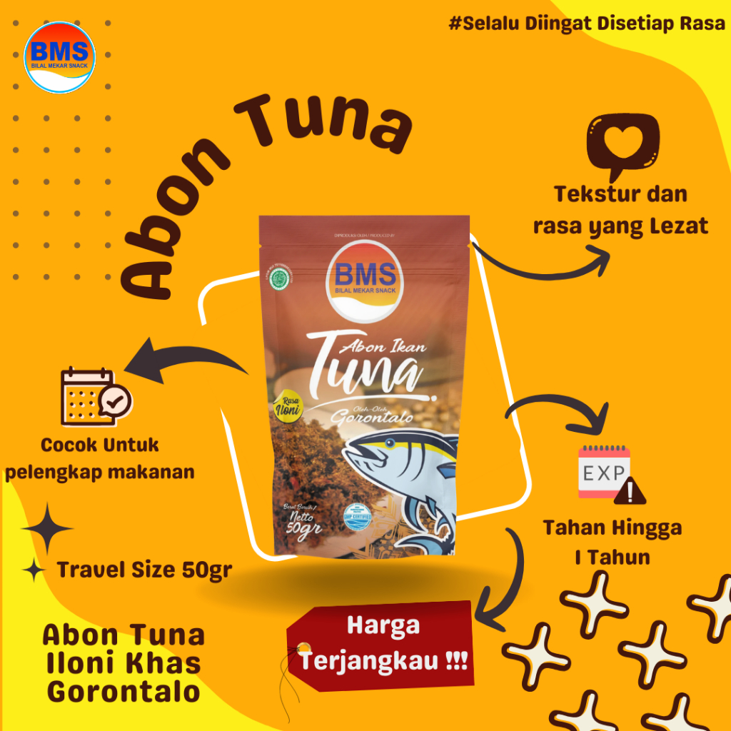 

Abon Ikan Tuna iloni 50gr-Bilal Mekar Snack